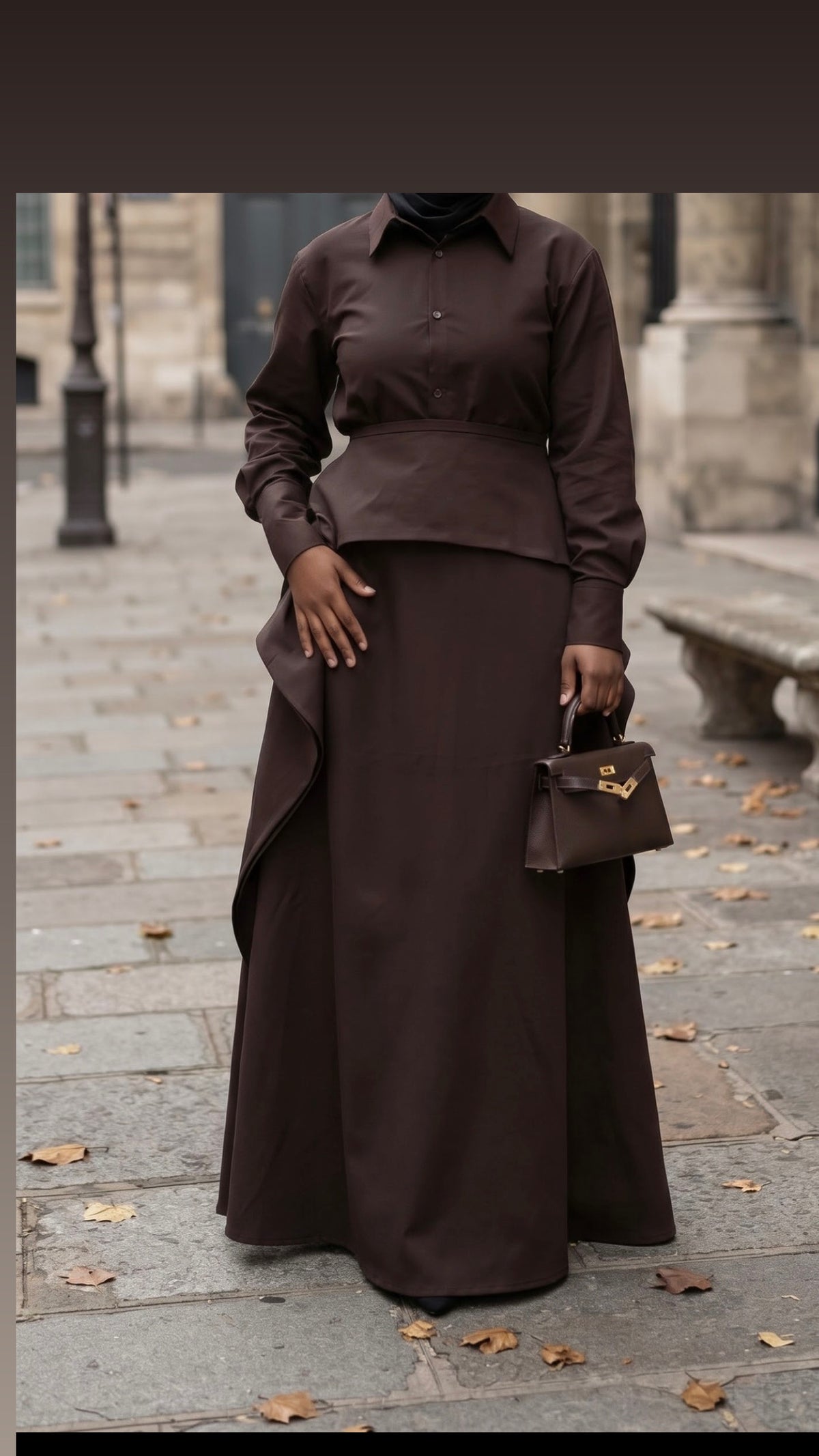 Ensemble tailleur Sienne marron