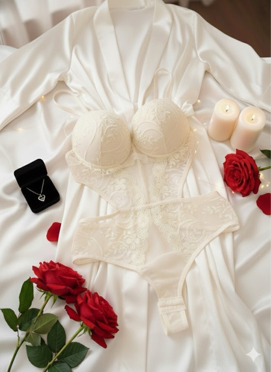 Ensemble Elegance blanc de lait